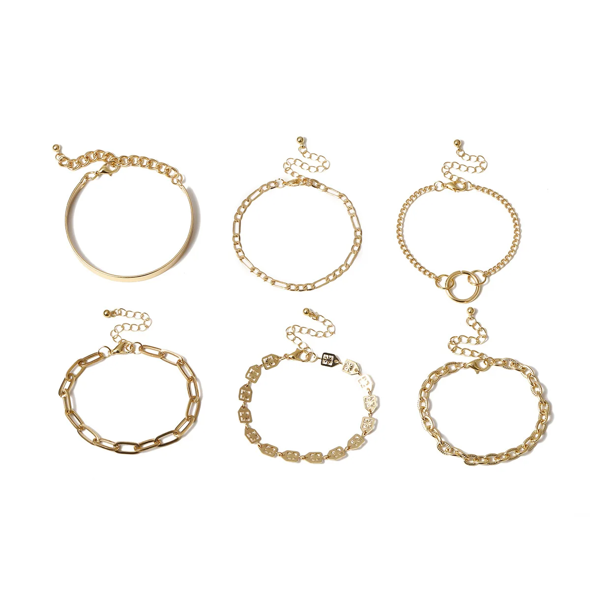 

European and American Simple and Cold Wind Golden Bracelet women Fashion Jewellery