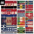 Декоративная металлическая табличка Putuo с государственным флагом, металлическая винтажная табличка для гаража, бара, паба, гостиной, украшение кухонной стены