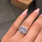Новое богемное инкрустированное кристаллом кольцо для женщин модное большое Стразы встроенное кольцо аксессуары для вечеринок Размер 5-9