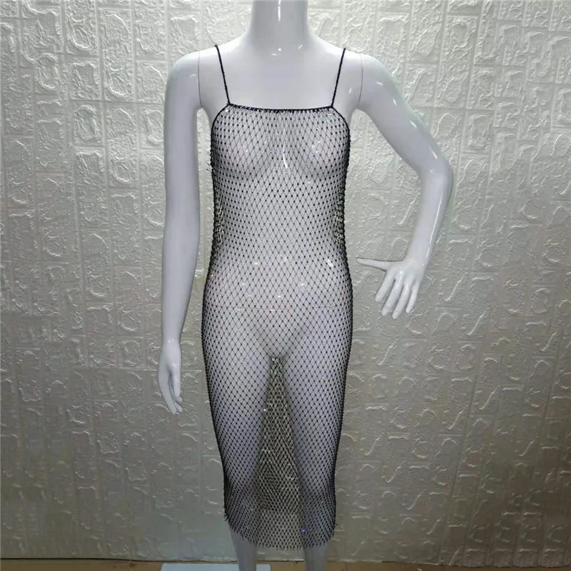 Сексуальное прозрачное платье накидка женское вязаное Сетчатое летнее модное