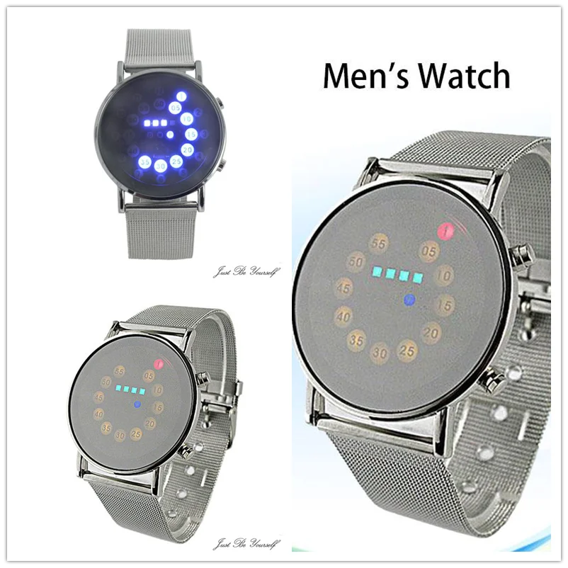 Модный красный + желтый зеленый синий светодиодный свет из нержавеющей стали