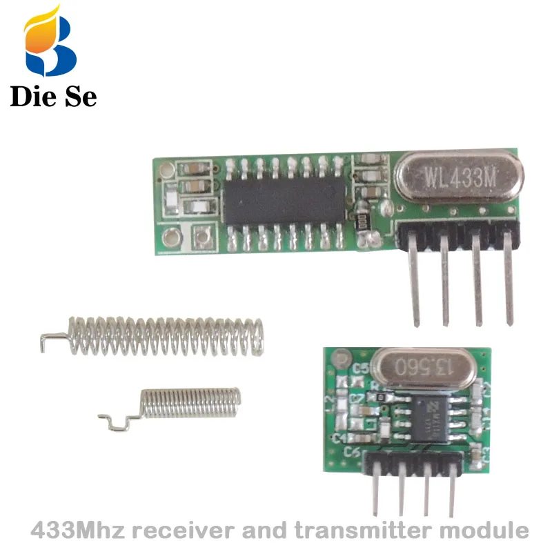 3 sets RF module 433Mhz superheterodyne receiver and transmitter kit with antenna For Arduino uno Diy kits 433mhz Remote control