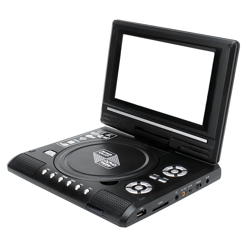 

9,8 дюймовый портативный домашний автомобильный DVD-плеер VCD CD, игровой ТВ-плеер, USB-радиоадаптер, поддержка FM-радио, прием-штепсельная вилка ев...