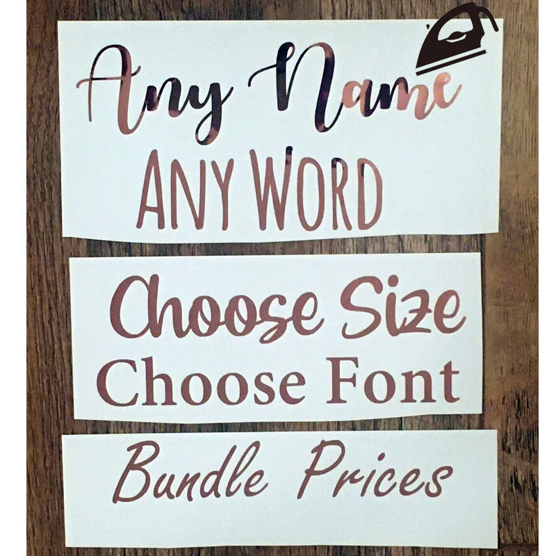 Изготовленная на заказ термоклейкая футболка с персонализированным текстом