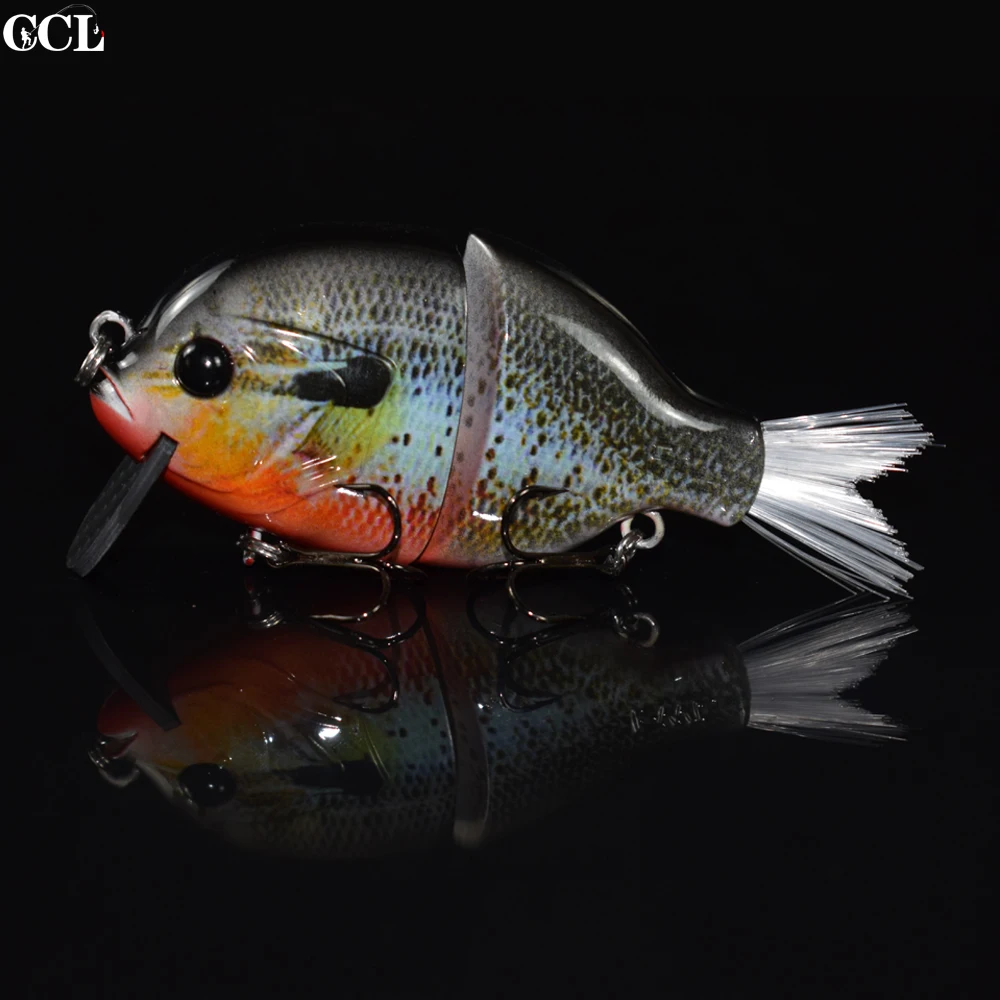 2 шарнирные 4-дюймовые 29 г губная рыболовная приманка с хвостом из углеродного