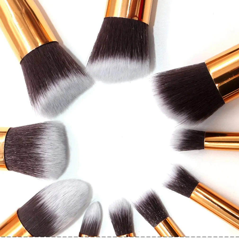 

10 Marbling Random Makeup Brush Set Tools 5 Big 5 Small Beauty Tools Makeup Pu Bucket Packaging Beauty Tools