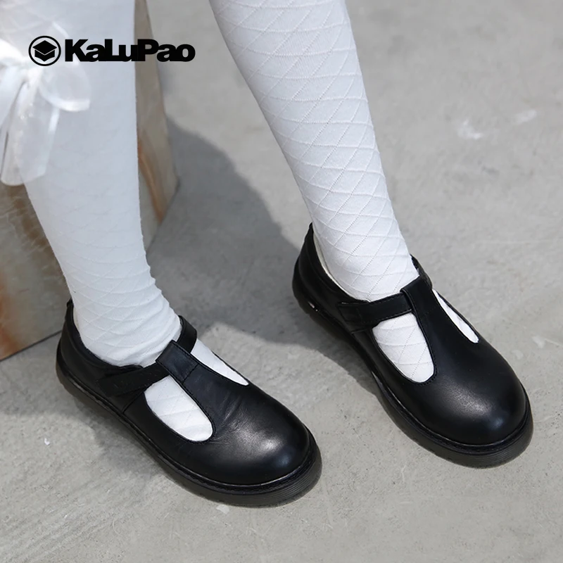 Туфли с Т образной застежкой на щиколотке модные детские кроссовки без шнуровки