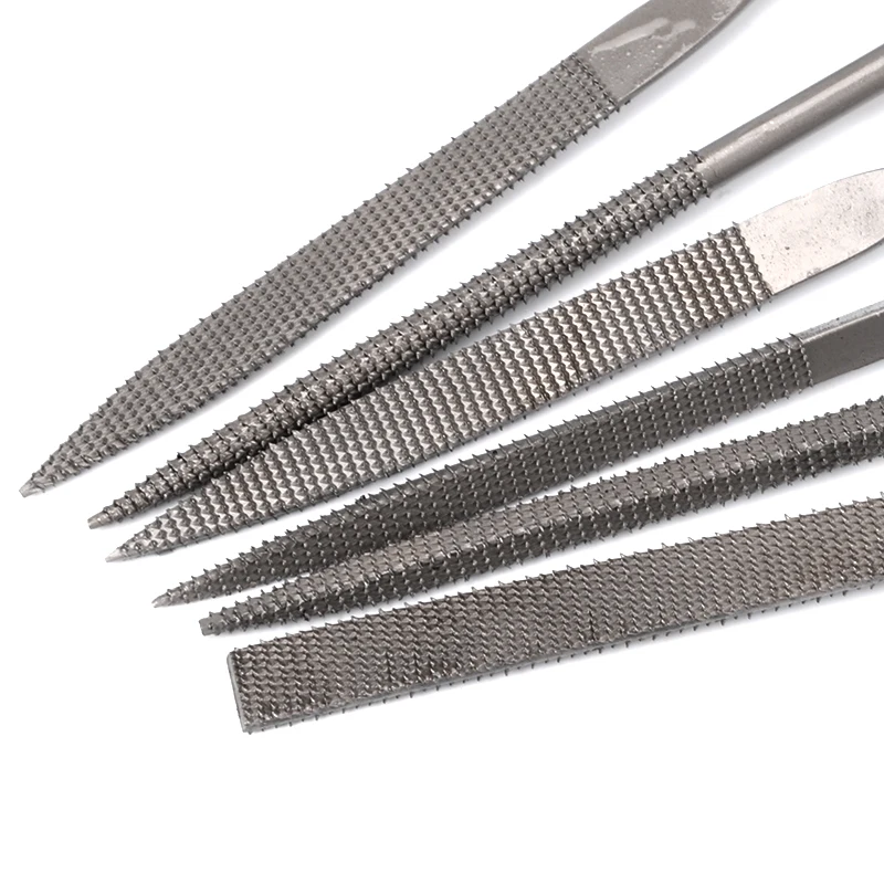 Набор деревянных рашпилей 6 шт. мини напильники для игл плоские треугольные