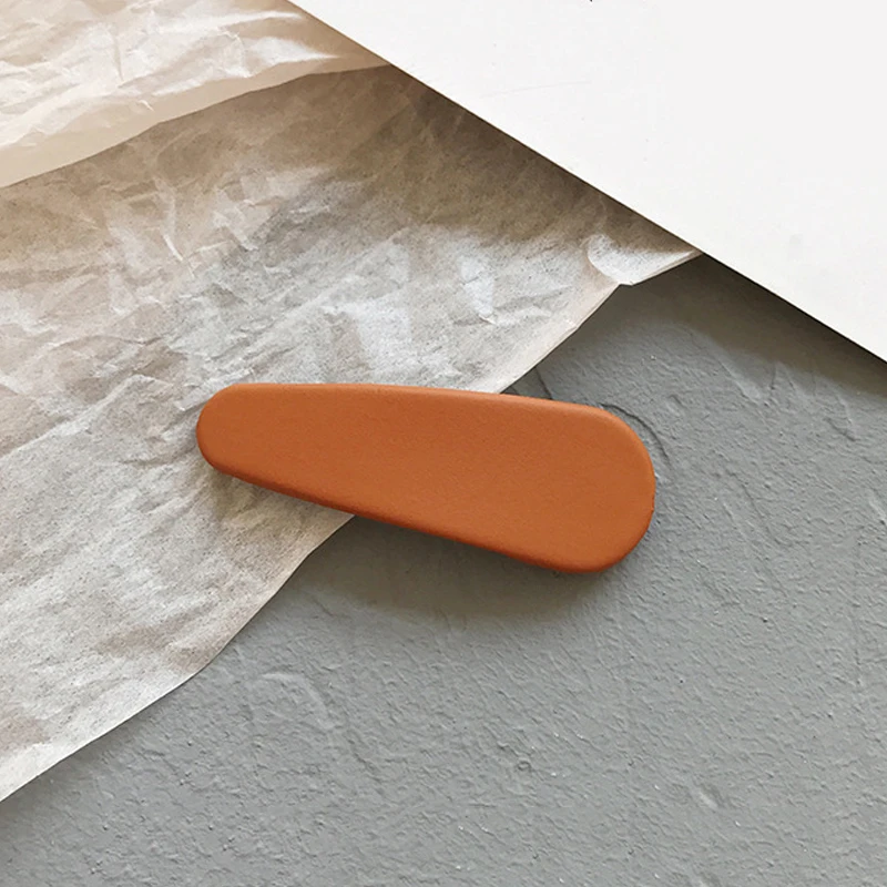 

Hot Sale Candy Color Matte Hair Clips Waterdrop Barrettes Girls Hair Accessories Women Hairpins Colorful Hairgrips for Kids New