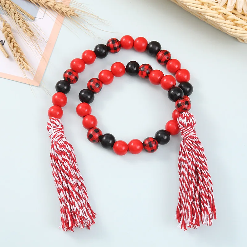 Новинка рождественские подвесные бусины из бисера шпагат кисточка креативные