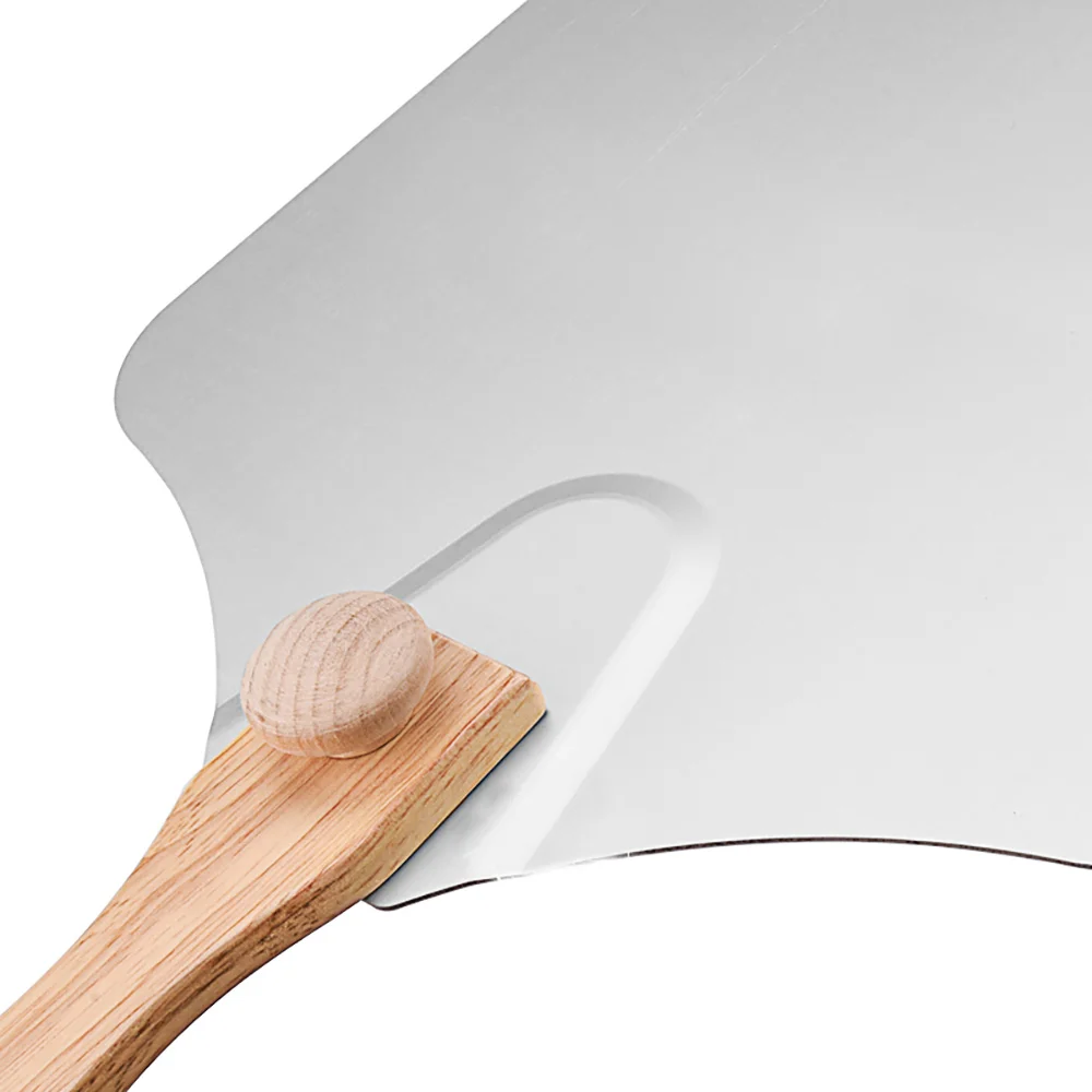 

Large Size Aluminum Pizza Peel Shovel With Wooden Handle Cake Shovel Baking Tools Cheese Cutter Peels Lifter Tool Pizza Shovel