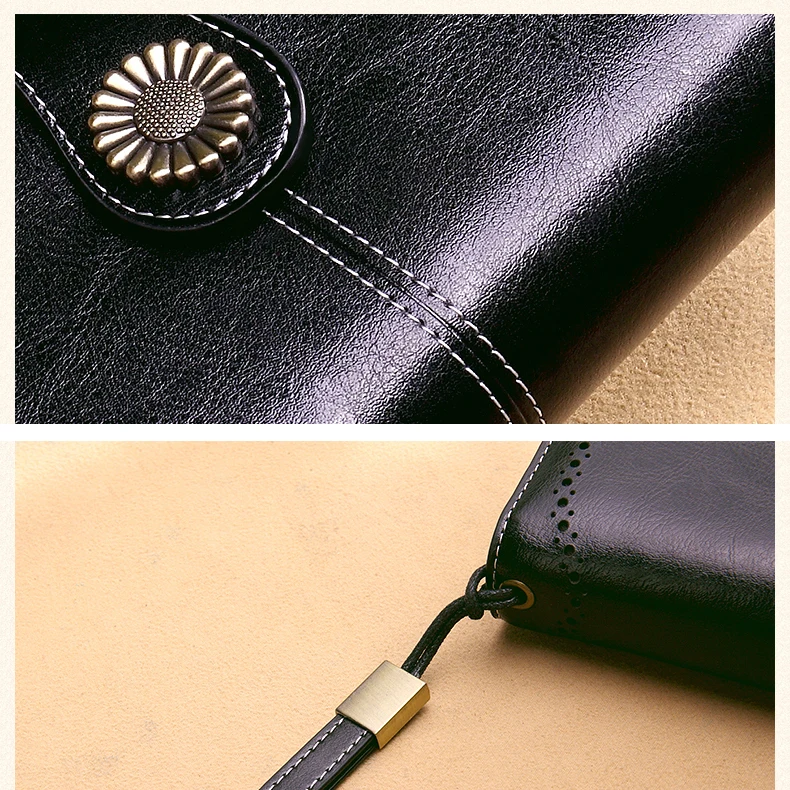 

Aliwood Brand Hollow Women Clutch Leather Wallet Female Long Wallet Women Zipper Purse Strap Money Bag Purse For iPhone Carteira
