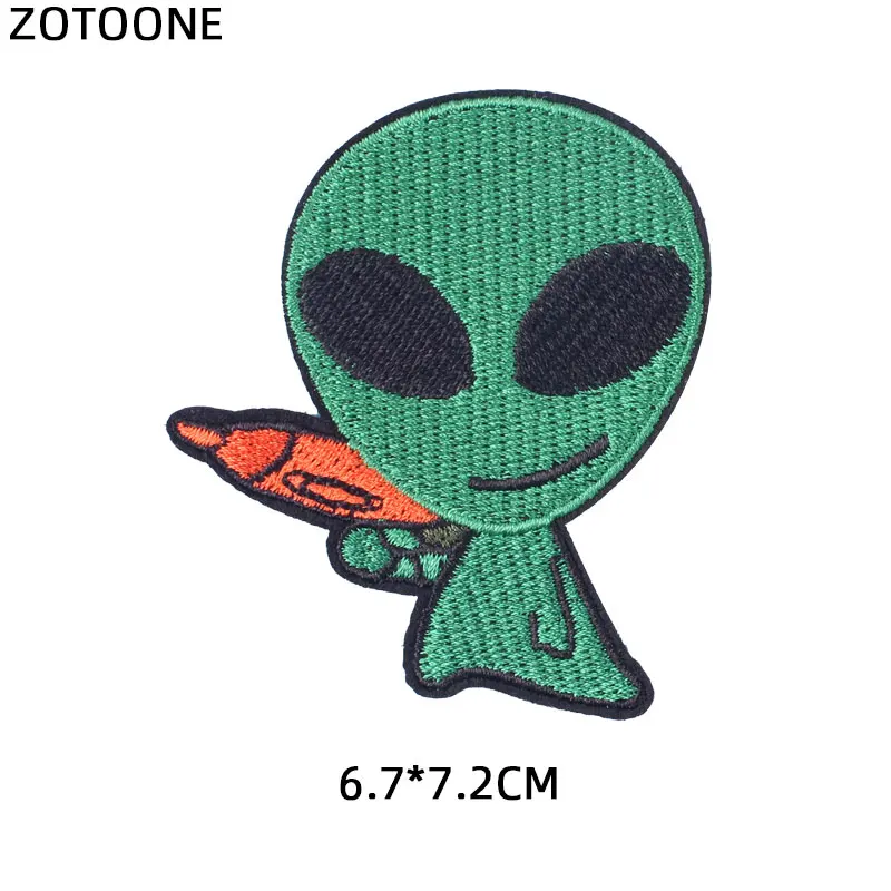 ZOTOONE термонаклейка на пальцы инопланетянина нашивка одежду термотрансферные
