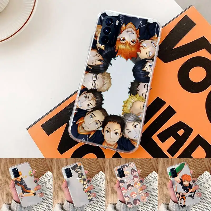 

Haikyuu Hinata attacks Anime Phone Case Transparent For oppo Realme FIND V X Q 2 3 5 7 11 50 GT Q2 PRO PLUS moible bag