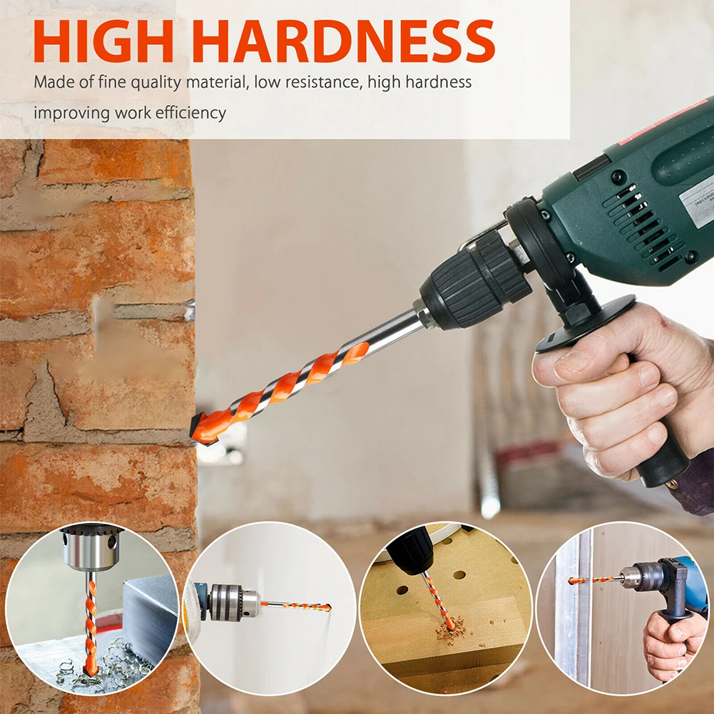 

3/4/5/6/8/10/12mm Drill Bit Wood Multifunctional Ceramic U-shaped spiral