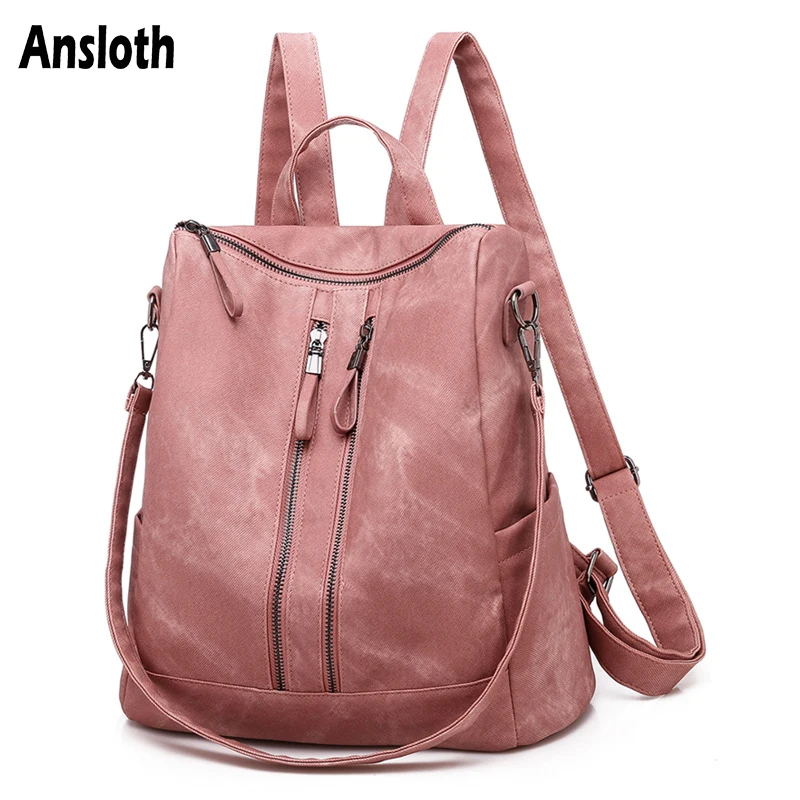 

Новинка 2021, лидер продаж, рюкзаки Ansloth для женщин, кожаные Наплечные сумки в Корейском стиле, модная Дизайнерская Дорожная сумка, Женская уни...