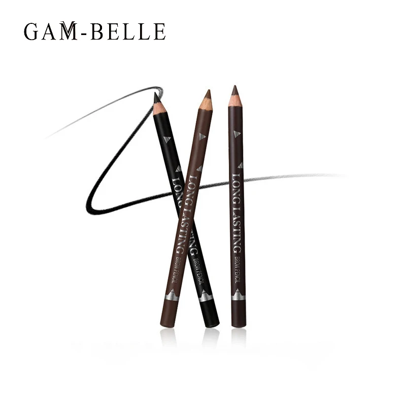 1 Pcs Waterproof Eyebrow Pencil Long-lasting 3 Colors Natural Eye Brow Pencil Brown Black Enhancer Dye Tint Pen Makeup Tools