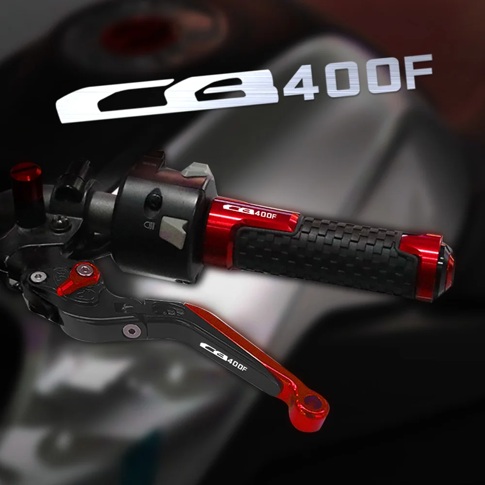 

For Honda CB400F Motorcycle Aluminum Brake Clutch Levers Handlebar Hand Grips CB 400 F CB 400F 1989 1990 1991 Accessories