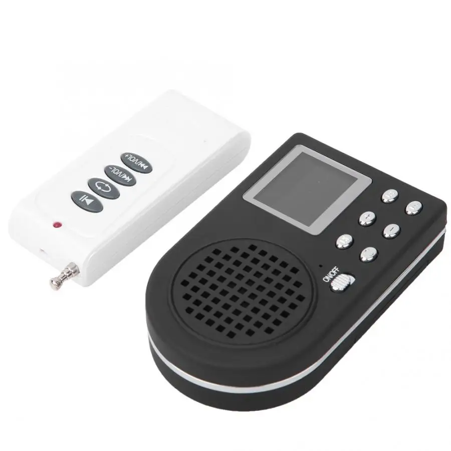 Outdoor Hunting Bird Caller 100m Remote Control Loud Speaker USB Monochrome LCD Display With Detachable Waist Belt | Спорт и