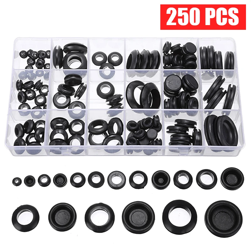 

250 шт./2 коробки, 6,35-2,54 мм, водонепроницаемый инструмент для проводов