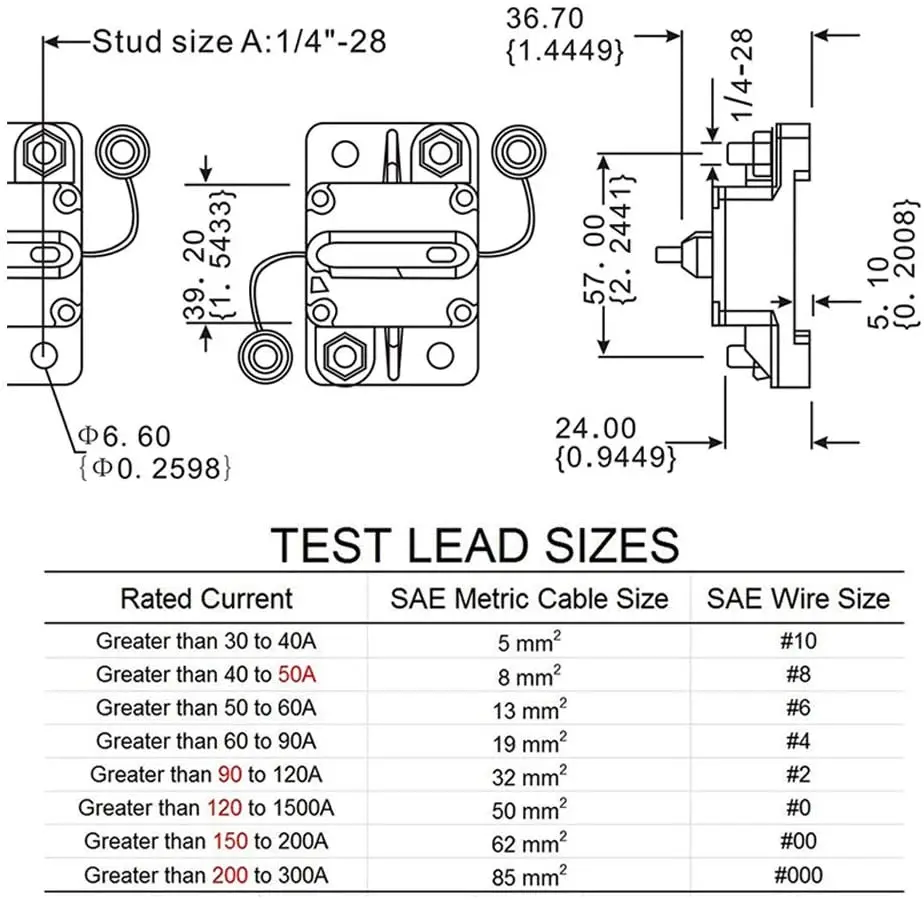 Выключатель с ручным сбросом 12-48 В 30-3/8 А