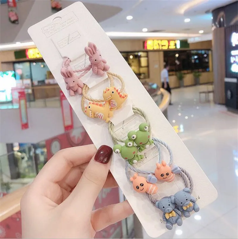 12 New Cute Crown Star Quicksand Scrunchies Children Girls Kids Elastic Hair Rubber Band Accessories Tie Hair Ring Rope Holder - Color: 12