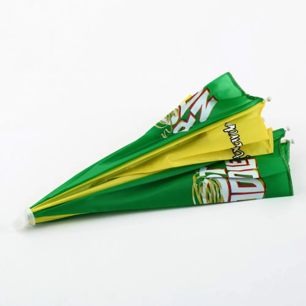 

Selling New Multicolor Portable Umbrella Hat Cap Sun Rain Fishing Camping