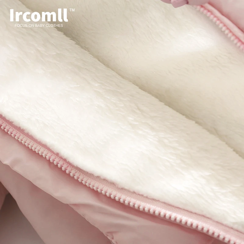 Ircomll/зимняя одежда для новорожденных; комбинезон с капюшоном для малышей; флисовая одежда для мальчиков и девочек; Осенние Комбинезоны; Верхняя одежда для детей