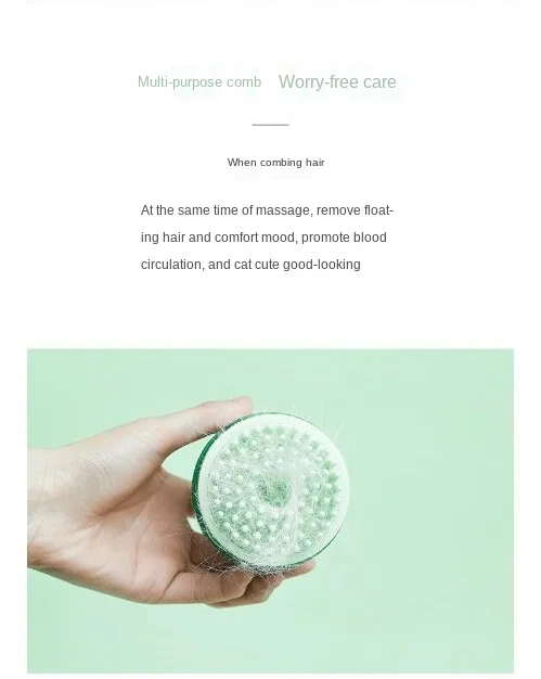 

Pet Cat SPA Massage Comb Clean Wash Protect Remove Floating Hair Cat Pet Supplies A Body Massage VOW Pets 2021 New Practical