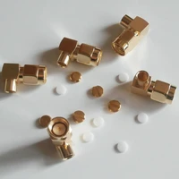 10x pcs new rf connector sma male jack right angle 90 degree solder for semi rigid rg402 0 141 cable plug brass gold plated
