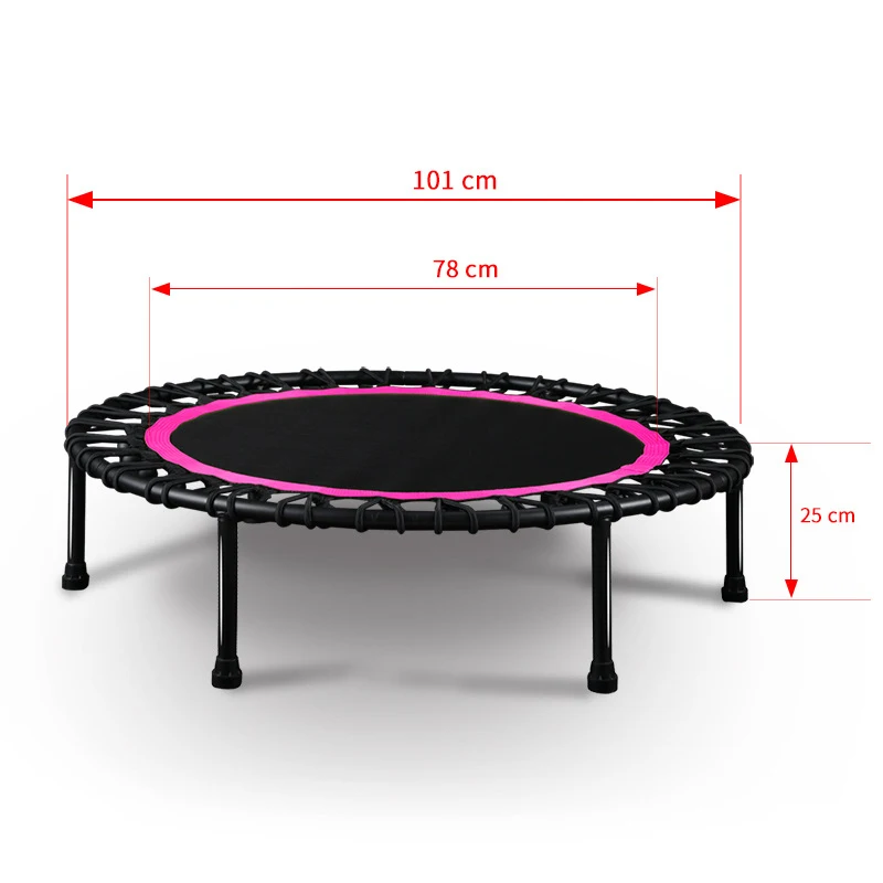 

Indoor mini Trampolines Silent Mini Trampoline no Handle Bar Fitness Trampoline Bungee Rebounder Jumping Cardio Trainer Workout