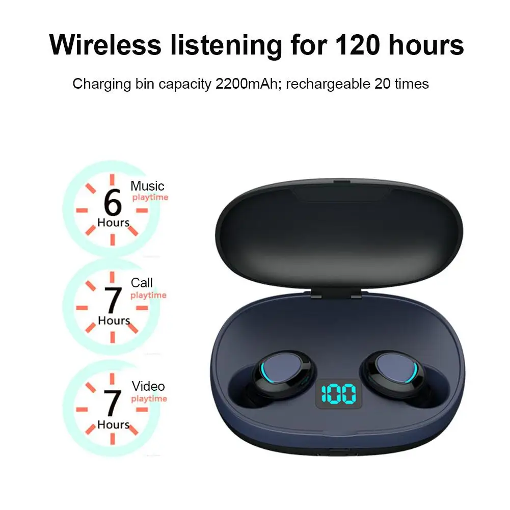 Беспроводные наушники T3S бинауральные водонепроницаемые Bluetooth-наушники TWS 5 0