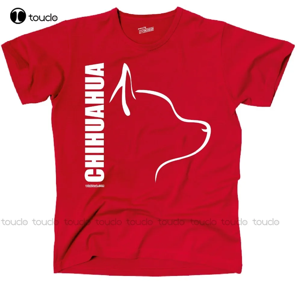 

Хлопковая модная футболка Twilprof футболка Hunde Chihuahua Profile Wilsigns Siviwonder футболка на заказ Aldult для подростков унисекс