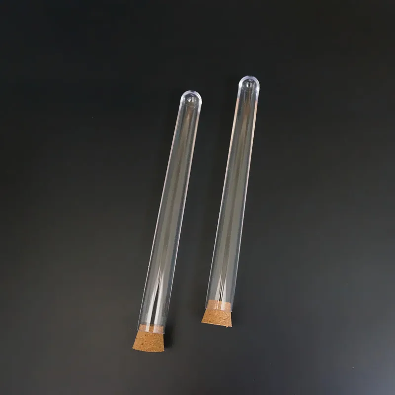 Прозрачные пластиковые пробирки с пробками круглые пробки для лабораторных