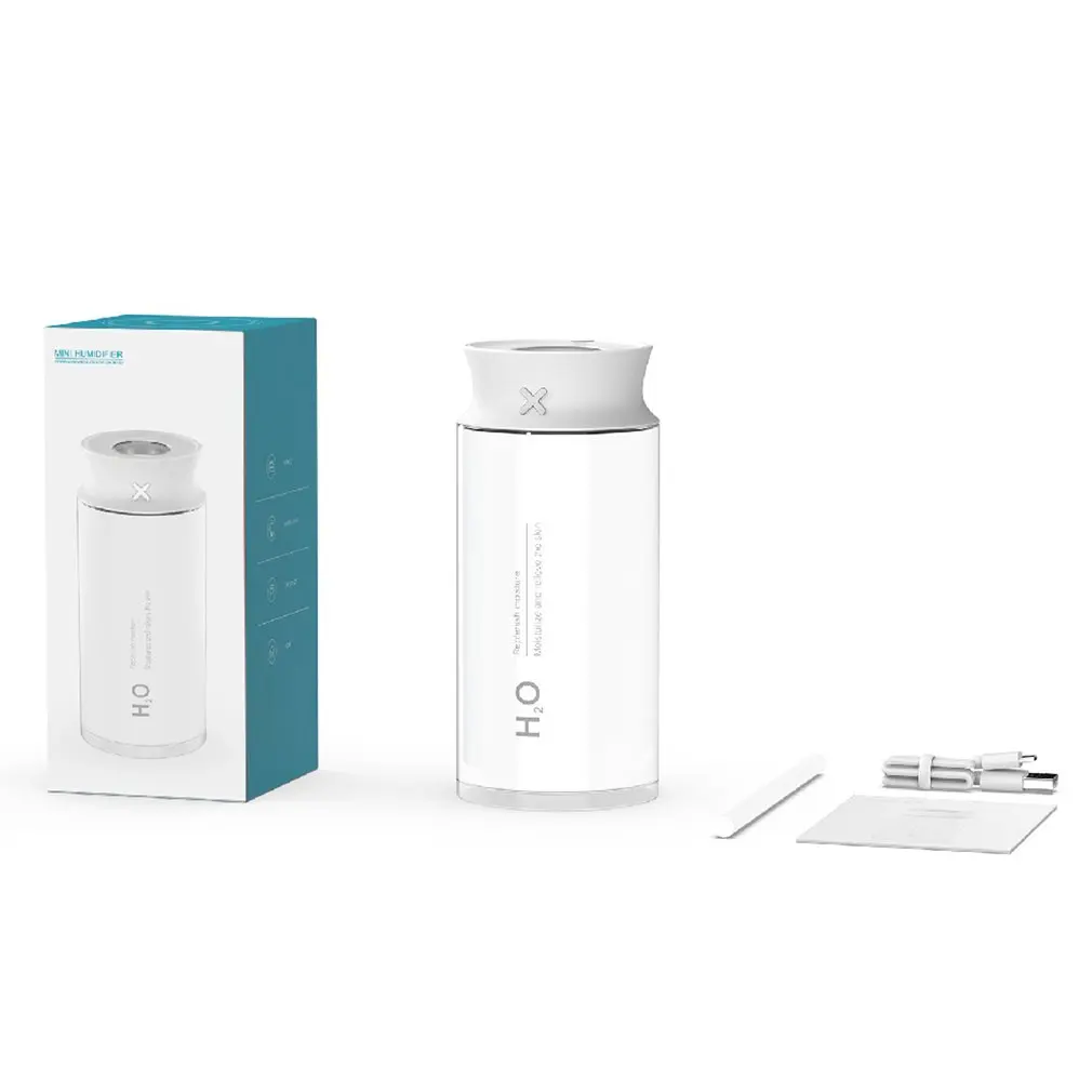 

Small Cold Mist Humidifier Aroma Diffuser 400mL Large Capacity USB Cylindrical Aromatherapy Humidifier With Night Light