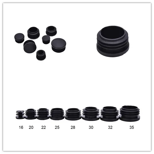 

10Pcs Plastic Pipe End Blanking Caps Bung Tube Insert Plugs Round Lid Diameter 16mm, 20mm, 22mm, 25mm, 28mm, 30mm, 32mm, 35mm