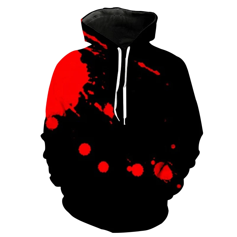 

3D printed letters hoodie Loose autumn Harajuku style Men's retro warm pullover Jogging jersey Hip hop streetwear High quality