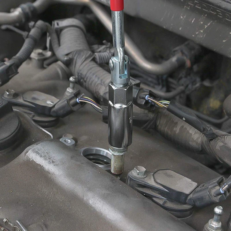 Инструмент для снятия свечи зажигания QUK торцевой ключ гибкий 16/21 мм Т образная