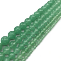 natural stone green aventurine round loose spacer beads 15 strand 4 6 8 10 12mm pick size for jewelry making
