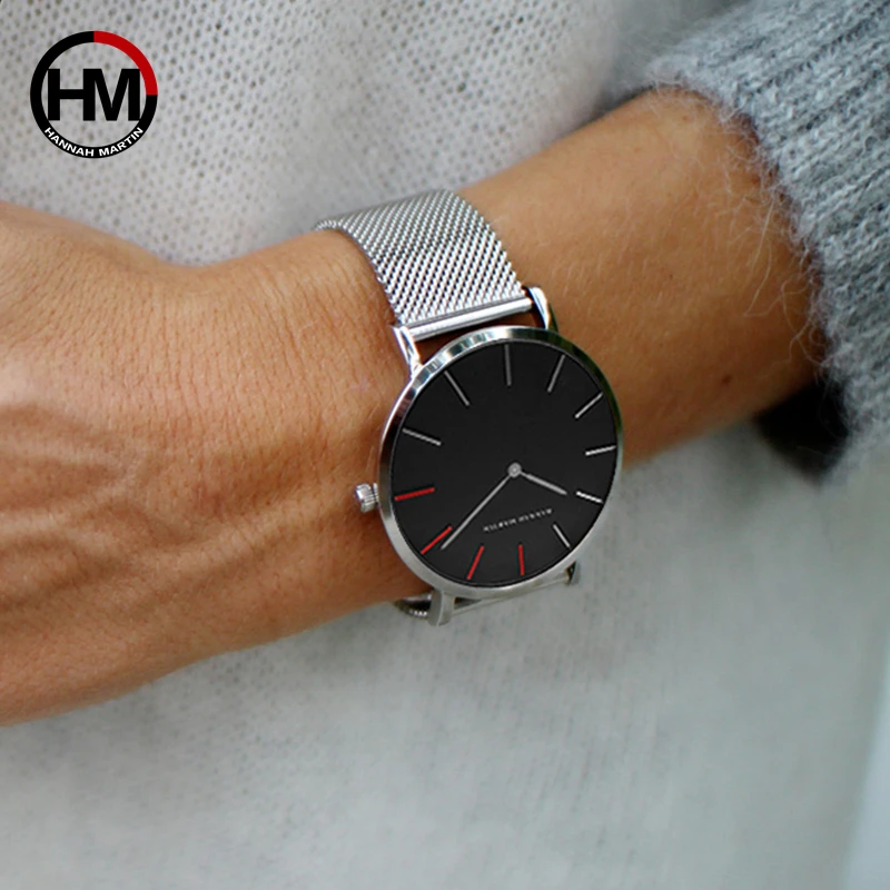

Women Watches Fashion Casual Japan Quartz Movement Waterproof Top Luxury Brand Stainless Steel Mesh Strap Ladies Wristwatches