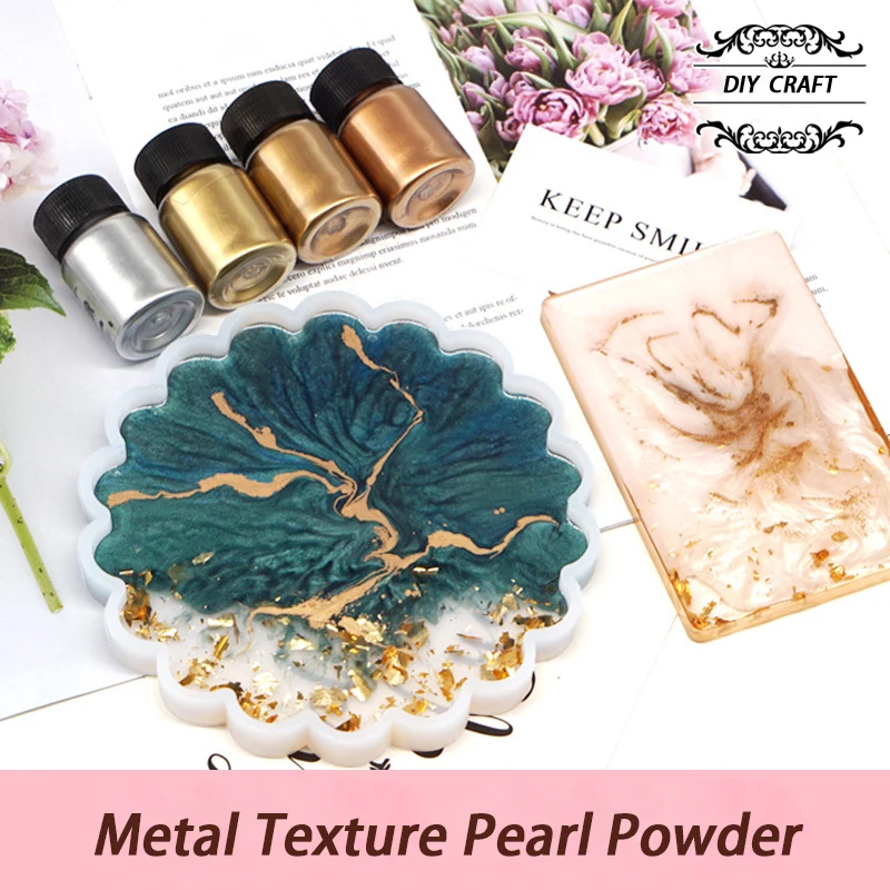 

25g Mirror Metal Texture Pearl Powder Colorant Glitter Marble Metallic Pigment Resin Dye for Jewelry Making DIY Art Supplies