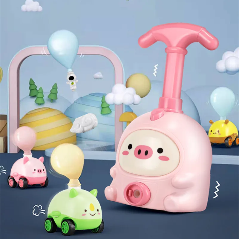 

Balloon Car Toys for Babies 2 to 4 6 Years Kids Educational Air Power Balloon Car Launch Tower Montessori Toy for Children Gift