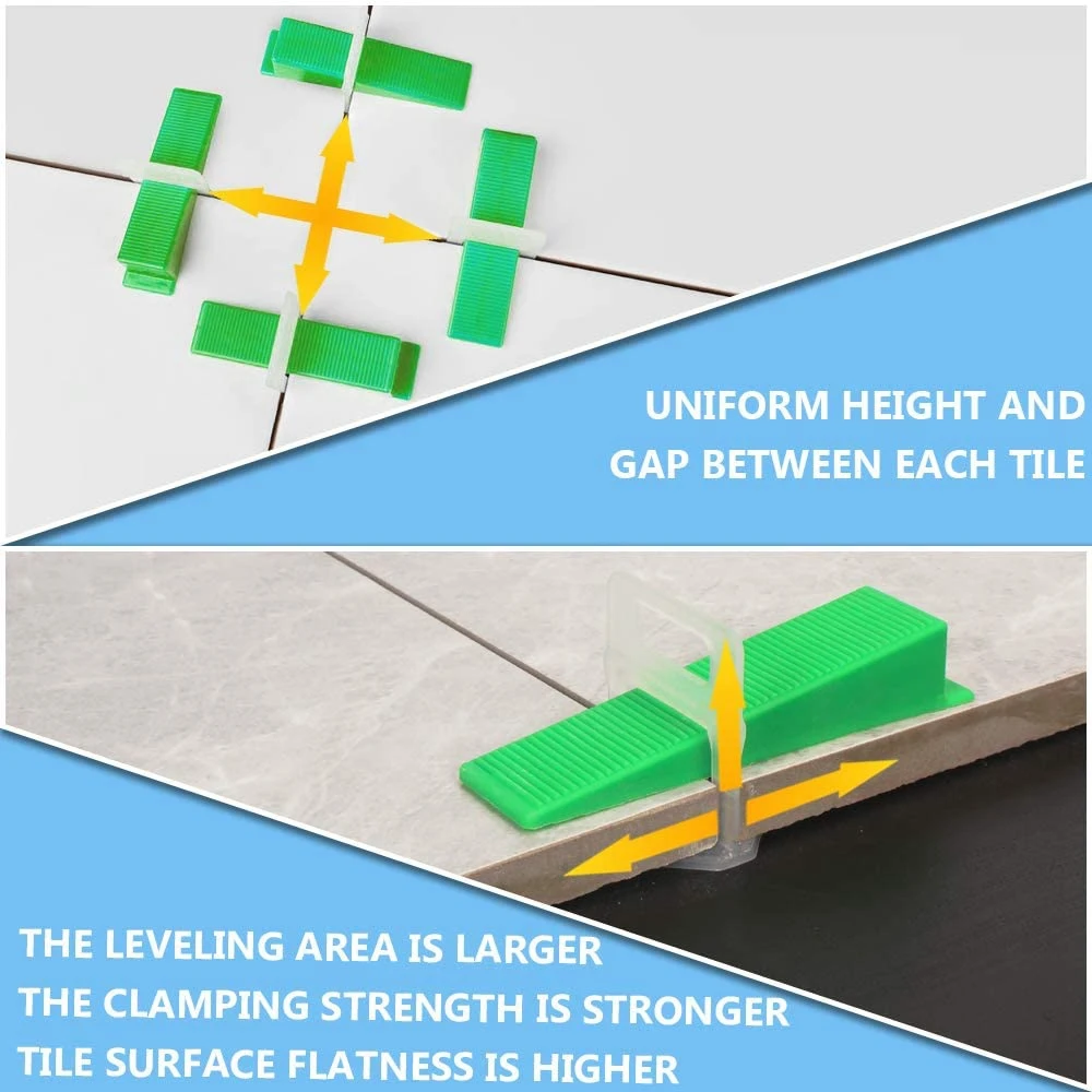 

421Pcs Tile Leveling System 1/16 inch Kit for Living Room Shower Base Tile Leveler Tools for Installation