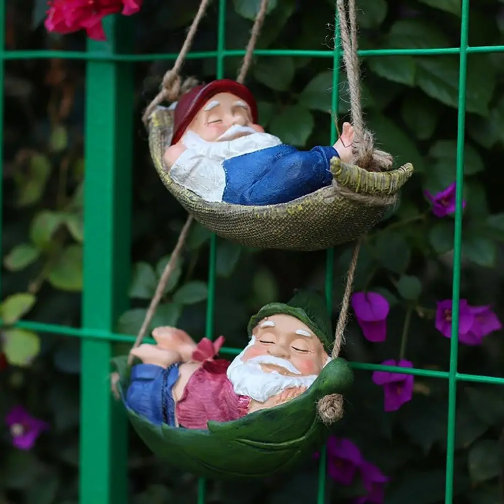 

Garden Pendant Elf Shape Wear-resistant Resin Landscaping Hanging Pendant for Home