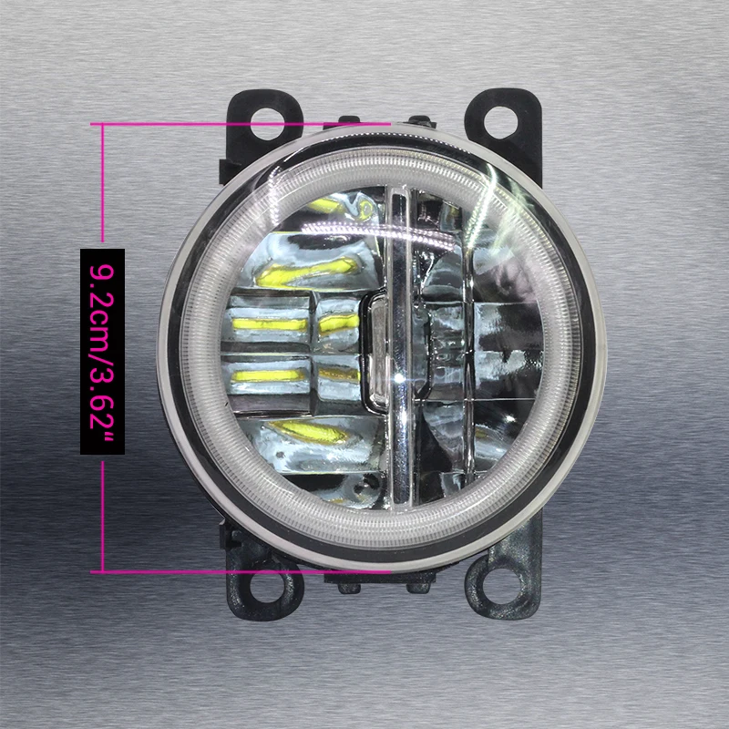 Cawanerl автомобиля H11 светодиодный туман светильник + глаза ангела дневного DRL 4000LM 12V