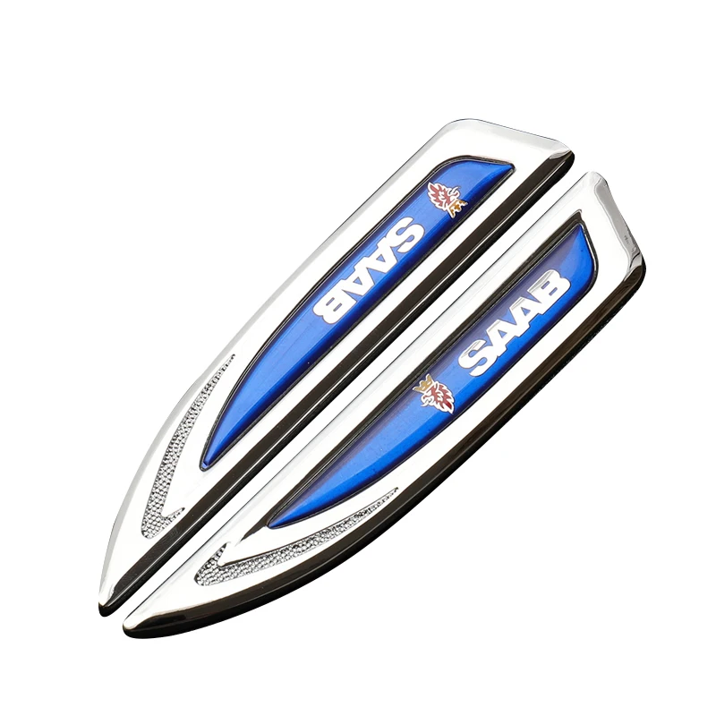 

SAAB2 шт. 3D Автомобильные наклейки, брызговик, боковые наклейки, значок, бейдж, лезвие автомобиля, подходит для неограниченных моделей автомоб...