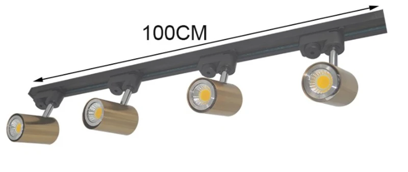 Стильный потолочный светильник GU10 в стиле индастриал Лофт регулируемая