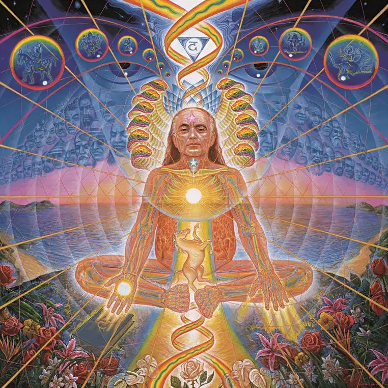 

Adi Da Pyschedelic Art Film Print Silk Poster Home Wall Decor 24x24inch