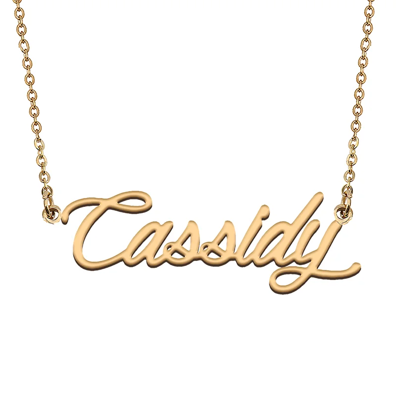 

Cassidy Custom Name Necklace Customized Pendant Choker Personalized Jewelry Gift for Women Girls Friend Christmas Present