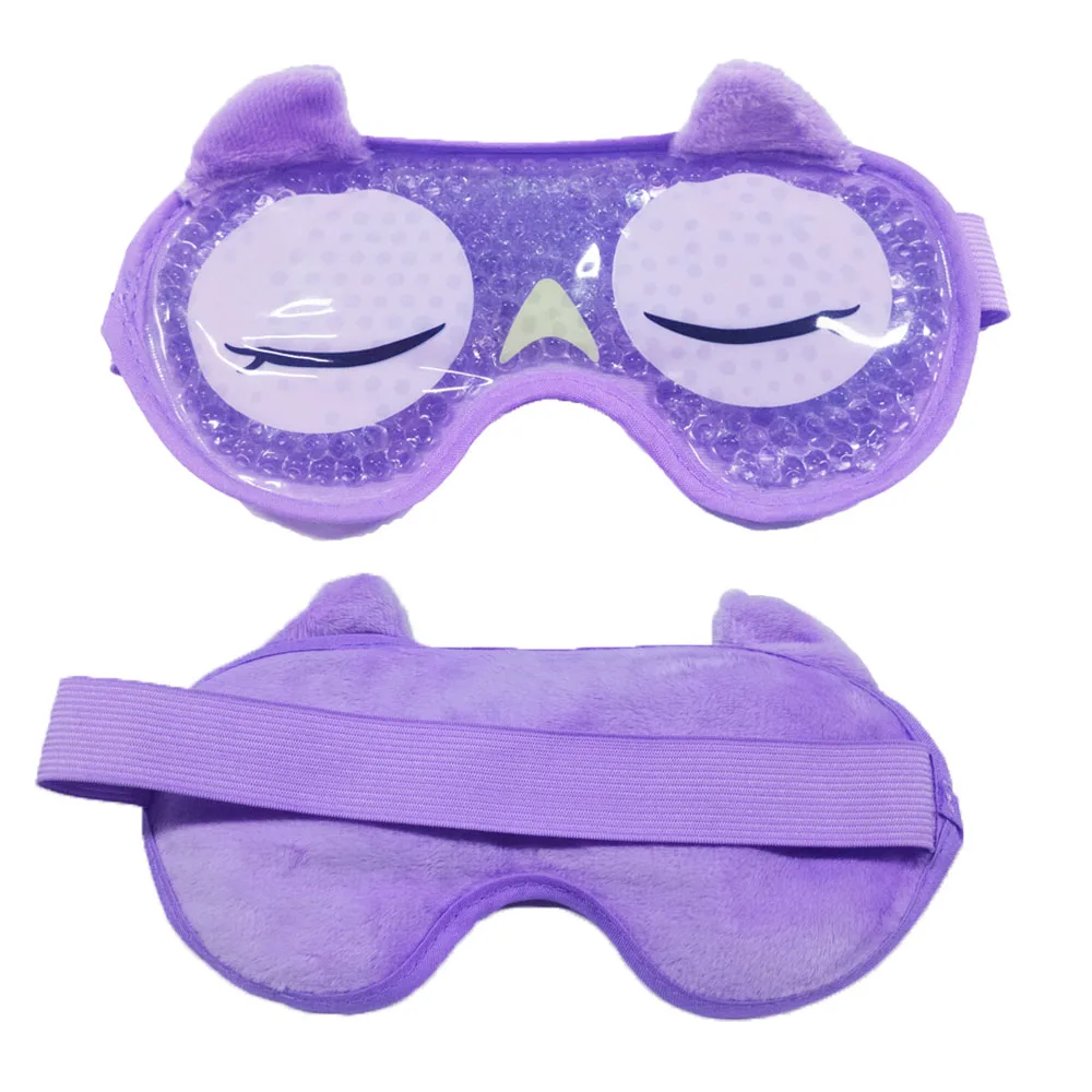 1PCS OWL Новая гелевая маска для глаз бусины многоразового использования для горячей холодной терапии Успокаивающая Расслабляющая красота гель маска для глаз Спящая ледяная маска для сна - Цвет: 1PCS OWL